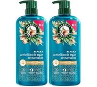 Herbal Essences Champú Reparador Aceite Argán Marruecos 650ml Pelo Dañado, Nutrición Intensa, Pelo Suave Sedoso, Aceite Argán Puro, Sin Siliconas, Vegano (Paquete de 2)