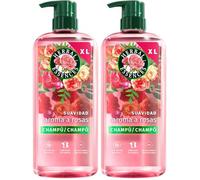Herbal Essences Champú Suavidad Rosa 650ml Pelo Seco Sedoso Nutrido, Esencia Rosa, Ingredientes Origen Natural, Sin Siliconas, Vegano, Libre Crueldad (Paquete de 2)