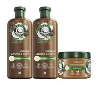 Herbal Essences Champú Coco PACK Champu 2x350ml + 1 Mascarilla 500ml.