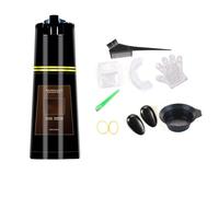 Herbal Hair Dye Shampoo 3 in 1, Instant Hair Dye Shampoo, Regain Youth for Your Hair (Dark Brown)