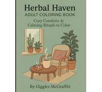 Herbal Haven Adult Coloring Book: Cozy Comforts & Calming Rituals to Color: 60 soothing pages of tea, botanicals, and spa rituals + bonus practice sheets
