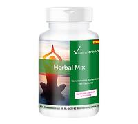 Herbal Mix - 180 cápsulas - Extractos de plantas con Vitamina B6, B12 y Ácido fólico | Vitamintrend®