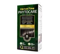 Herbal Time Phytocare Tinte Permanente para el Cabello Color Cacao 5N | Kit Tinte Natural Pelo Profesional | Nutre y Protege Tu Cabello | Sin Amoníaco, PPD y SLS | 124.5 ml
