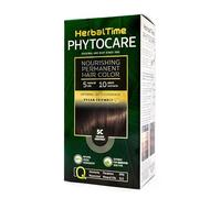 Herbal Time Phytocare Tinte Permanente para el Cabello Color Castaño Dorado 5C | Kit Tinte Natural Pelo Profesional | Nutre y Protege Tu Cabello | Sin Amoníaco, PPD y SLS | 124.5 ml