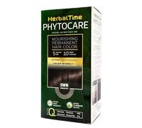 Herbal Time Phytocare Tinte Permanente para el Cabello Color Chocolate 5WN| Kit Tinte Natural Pelo Profesional | Nutre y Protege Tu Cabello | Sin Amoníaco, PPD y SLS | 124.5 ml