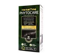 Herbal Time Phytocare Tinte Permanente para el Cabello Color Chocolate Negro 3N | Kit Tinte Natural Pelo Profesional | Nutre y Protege Tu Cabello | Sin Amoníaco, PPD y SLS | 124.5 ml