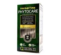 Herbal Time Phytocare Tinte Permanente para el Cabello Color Rubio Ceniza 8A | Kit Tinte Natural Pelo Profesional | Nutre y Protege Tu Cabello | Sin Amoníaco, PPD y SLS | 124.5 ml