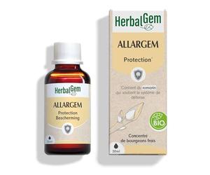 Herbalgem Allargem - Escudo natural - Complemento alimenticio Gemmoterapia concentrada orgánica - 30 ml