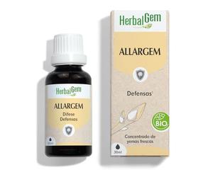 Herbalgem Allergem Bio Escudo Natural Yemoterapia Concentrada Gotas 30 ml | Yemas frescas en maceración concentrada · Laboratorio Pranarôm, origen Bélgica · Complemento alimenticio de temporada