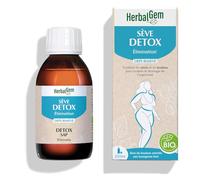 HerbalGem Depurasève - Desintoxicación con base de savia de abedul fresco, enriquecido con brotes de abedul y grosella negra, con certificado orgánico, 250 ml