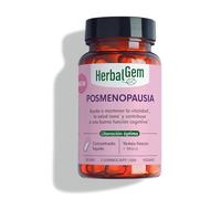 HERBALGEM - Gemmocaps Postmenopausia - Suplemento Libre de Hormonas - Alivia el Malestar y Fortalece las Funciones Óseas y Cognitivas - 30 Cápsulas Bio.
