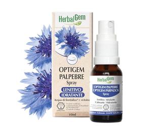 HERBALGEM Optigem BIO Spray Ocular 10 ml - Agua de Aciano Fatiga Ocular | Con agua de aciano. Hidrata y calma los párpados y alivia la fatiga ocular.