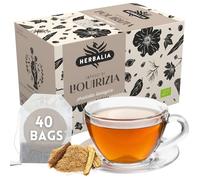 HERBALIA - Infusión de Regaliz en Bolsitas, Caja de Tisana de Regaliz con 40 Bolsitas sin Grapas, 80 gr. para Infusiones y Tés