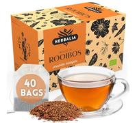 HERBALIA - Tisana de Rooibos en Bolsitas, Caja de Infusión de Rooibos con 40 Bolsitas sin Grapas, 52 g - Ideal para Infusiones y Tés