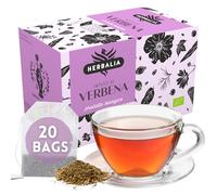HERBALIA - Tisana de Verbena en Bolsitas, Caja de Infusión de Verbena con 20 Bolsitas sin Grapas, 24 g de Verbena para Infusiones y Tés