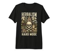 Herbalism Hard Mode Poison Plant Humor Funny Botanical Camiseta Premium