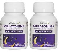 HERBAMOUR Melatonina 1 mg de Liberación Prolongada | 365 Comprimidos por Envase | Formato para 12 Meses | Sin Gluten y Sin Lactosa | Paquete de 2