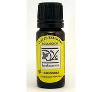 HERBAROM Lemongras Aceite Esencial Bio 10 ml. 100% Puro Qiomiotipado Certificado Ecológico ECOCERT