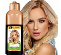 HERBBY Coverage&Color Transform - Champú para cabello gris con 9 extractos de hierbas, larga vida útil (6-8 semanas), brillante, color uniforme, color instantáneo
