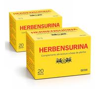 Herbensurina Infusión (Pack 2 x 20 Sobres) Complemento Alimenticio a Base de Plantas con Herniaria, Cola de Caballo, Saúco y Grama