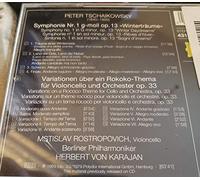 Herbert Karajan - Tchaïkovski-Symphonie N 1-Variations S.Thème Rococo Vcel&Or-Rostropovich-Orch.Phil.Berlin-Karajan-