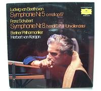 Herbert von Karajan & Berliner Philharmoniker - Schubert: Symphonie Nr. 8 "Unvollendete" & Beethoven: 3 Ouvertüren [Vinyl LP] [Schallplatte]