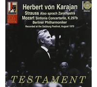Herbert Von Karajan - Karajan dirigiert Mozart: Sinfonie Concertante K 297b/ Strauss: Also Sprach Zarathustra