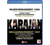 Herbert von Karajan - Neujahrskonzert, Musikverein Wien 1987 / Silvesterkonzert, Philharmonie Berlin 1988 [Blu-ray]