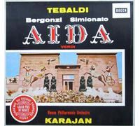 Herbert von Karajan & Wiener Philharmoniker / Fernando Corena / Renata Tebaldi / Carlo Bergonzi / Giulietta Simionato / Cornell MacNeil / Piero di Palma u.a. - Verdi: Aida (Gesamtaufnahme in italienischer Sprache - Wien, 1959) [Vinyl Schallplatte] [3 LP Box-Set] [Vinilo]