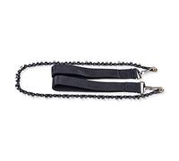 Herbertz Motosierra de mano de acero inoxidable 3Cr13, dos correas de mano acolchadas, 117 cm, funda para cinturón, motosierra de mano al aire libre para jardín, camping o senderismo