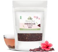 Herbes du Monde - Té de Hibisco ORGÁNICO - Flor Cortada - Infusión Desintoxicante y Tonificante Orgánica - Bissap Karkadé - 1 Bolsa de 170g