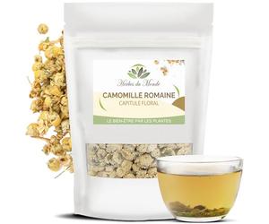 Herbes du Monde - Té de hierbas con flor de manzanilla romana - Origen Francia - Infusión desintoxicante digestiva que mejora el sueño - 1 sobre de 40 g