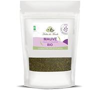 Herbes du Monde - Té de hierbas de malva seca orgánica con hojas cortadas - Infusión digestiva y desintoxicante orgánica - Alivia la tos - 1 sobre de 50 g con certificación AB