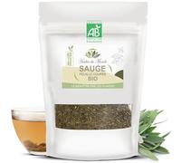 Herbes du Monde - Té de hierbas de salvia oficial orgánico - Hoja cortada - Infusión tonificante y desintoxicante orgánica - Alivia la tos - 1 sobre de 50 g con certificación AB