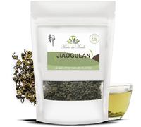 Herbes du Monde - Té Jiaogulan Hojas Secas - Infusión de Hierbas "Inmortalidad" -100% Gynostemma pentaphyllum, tonificante eficaz y potente antioxidante natural - 1 sobre de 80g