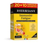 Herbesan - Complejo de vitalidad - Defensas inmunitarias - Miel, jalea real, Acerola, Polen, pomelo, propóleos - 30 ampollas de 10 ml