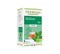 Herbesan - Mezcla francesa orgánica - Infusión orgánica - Someil Serena - Sin plástico, 100% planta - 20 bolsitas