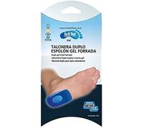 Herbi Feet - Talonera Duplo Forrada Gel - Talgias, Tendinitis, Espolón de Calcáneo - Mujer y Hombre (L)