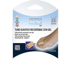 Herbi Feet - Tubo Elástico Recortable con Gel ECO - Protector Dedo Pie- Ayuda Movilidad - 1 Unidad (XL)
