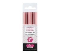 Herbin 35960T - Paquet de 6 bâtons de cire à cacheter spéciale pour pistolet, Vieux rose nacré. Fabriqué en France