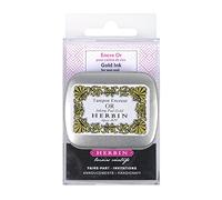 Jacques Herbin 41104T - Almohadilla monotinta para rombo de latón, Oro