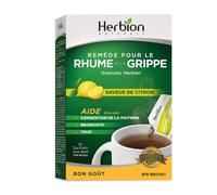 Herbion Resfriado y Gripe - Sabor a Limón - 10 Sobres nuevo