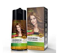 Herbishh Champú para color de cabello para cabello gris - Champú de color enriquecido Fórmula de tinte para el cabello - Champú y acondicionador para tinte para el cabello (marrón dorado)