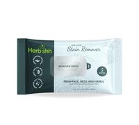 Herbishh Toallitas quitamanchas para Color de Cabello - Fórmula Suave para Limpieza de Tinte - Toallitas quitamanchas de Color de Cabello fáciles de Limpiar para la Piel - Paquete de Viaje con 5 toal
