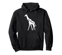 Herbívoro Giraffe Animal Go Vegan AF Mensaje Diseñador de Imagen Sudadera con Capucha