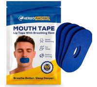 Herboahorro Tiras Bucales para Dormir Boca Cerrada, 60 Tiras | Cinta Adhesiva Hipoalergenica, Respiracion Nasal, Ayuda a un Descanso Nocturno Profundo, Uso Externo Nocturno