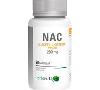 Herbovita Nac N-Acetil L-Cisteína Vegan 200mg 90caps