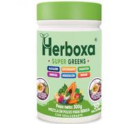 Herboxa Super Greens Polvo con Más de 30 Superalimentos Verdes, con Probióticos y Enzimas, Sabor Maracuyá Mojito, Complemento Alimenticio, 50 Porciones