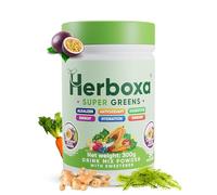 Herboxa Super Greens sabor Maracuja Mojito suplemento de superalimentos verdes 300 g 50 dosis vegano sin gluten sin azúcar añadido
