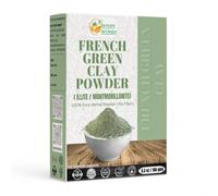 Herbs Botanica Mascarilla suavizante de la piel de arcilla verde francesa en polvo, arcilla montmorillonita, desintoxica la piel, mascarilla de Arcilla Verde Francesa, 150 g